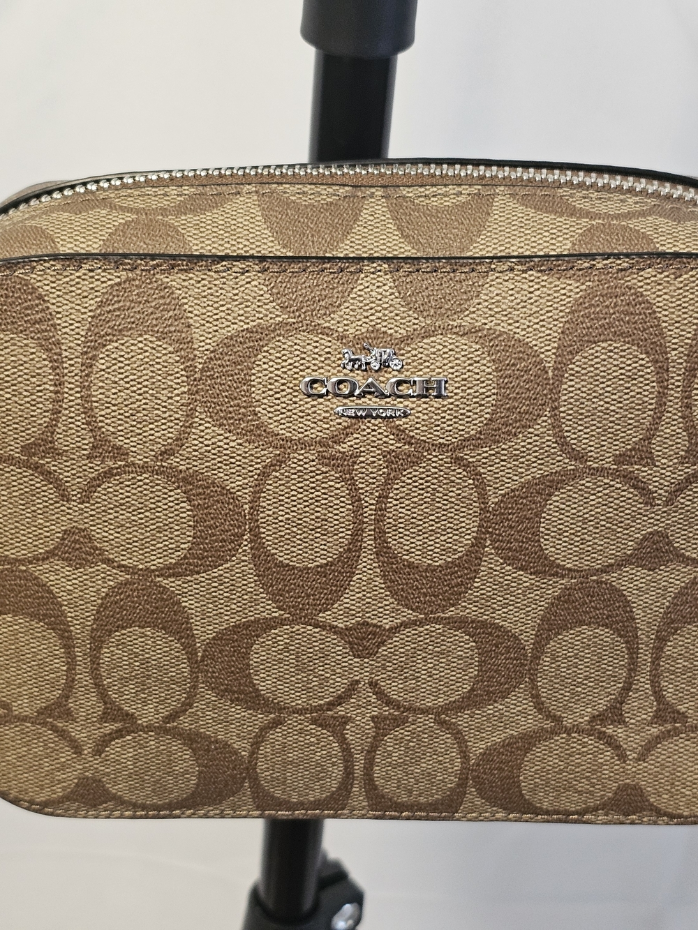 Coach Signature Canvas Crossbody Bag in Tan/Brown